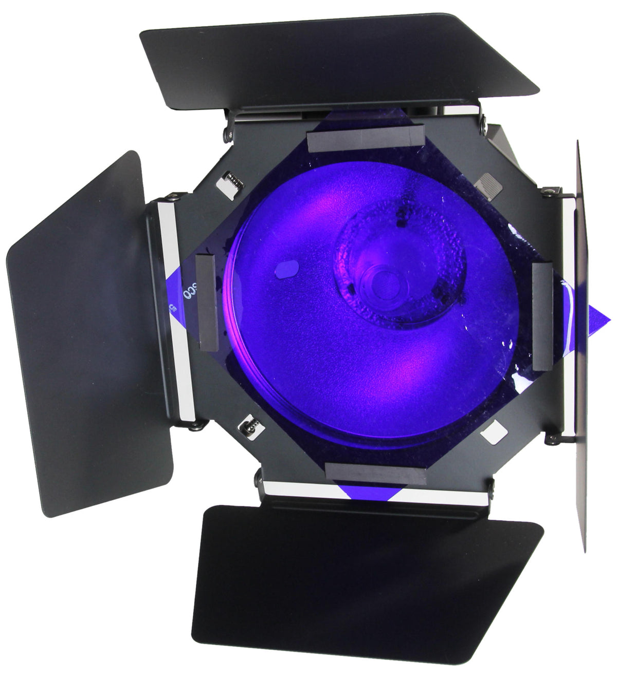 Barndoor and Gel Holder for 8 inch reflector - 4 Vane with Magnetic Gel Holder