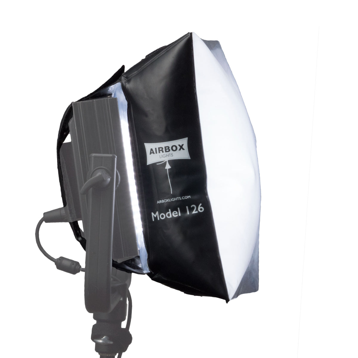 AIRBOX 126 Inflatable Softbox for LED lights - up to 12x6 in - Honeycomb Kit w/pump