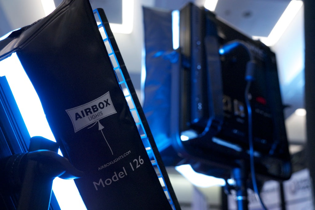 AIRBOX 126 Inflatable Softbox for LED lights - up to 12x6 in - Honeycomb Kit w/pump