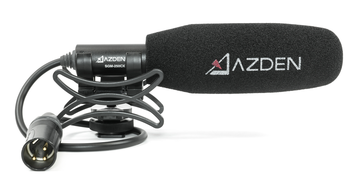 AZDEN SGM-250CX - Mono Shotgun Mic Super Cardioid with XLR - ALZO AZDEN SGM-250CX - Mono Shotgun Mic Super Cardioid with XLR - ALZO