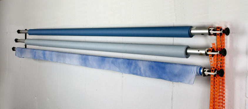 ALZO 10 Ft. Wide Wall Mount Background Support Kit w/ Poles to Prevent Paper Sag