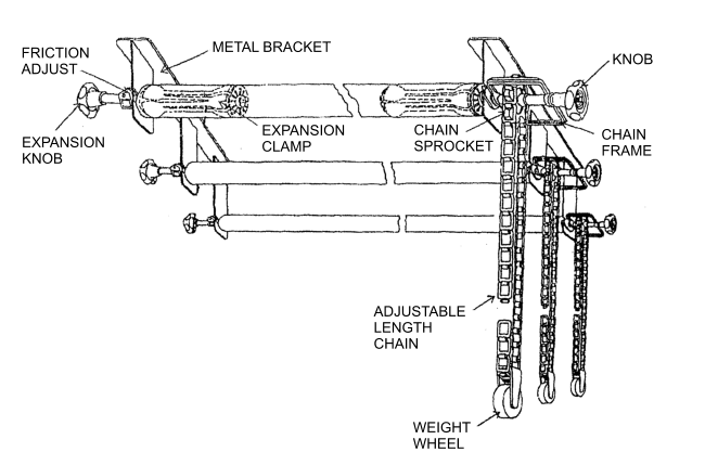 ALZO 6 Ft. Wide Wall Mount Background Support Kit w/ Poles to Prevent Paper Sag