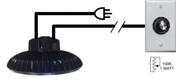 ALZO 200 Watt dimmable LED Drum Overhead Light @ 5500K -Studio Space Light with wired dimmer control