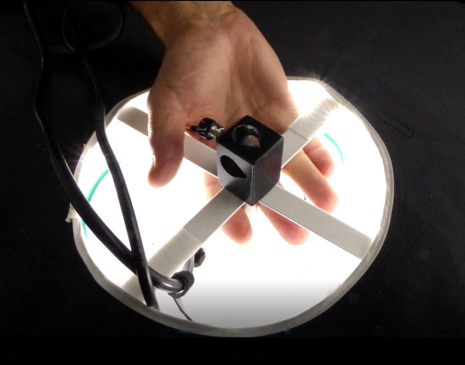 ALZO Drum Overhead Space Light with 4 LED Bulbs Daylight 5500K