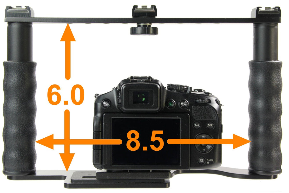 ALZO Transformer DSLR Rig, Camera Cage Bracket with Shoe Mounts and Hand Grips - Used