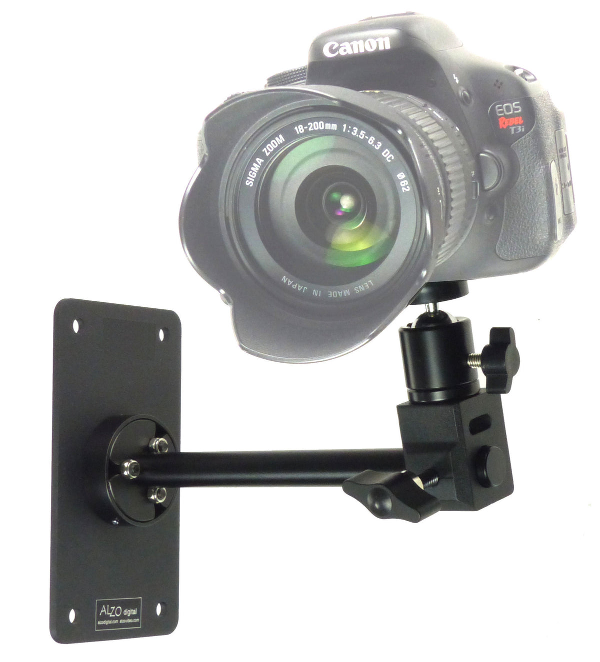 Wall Camera Mount with Ball Head and camera