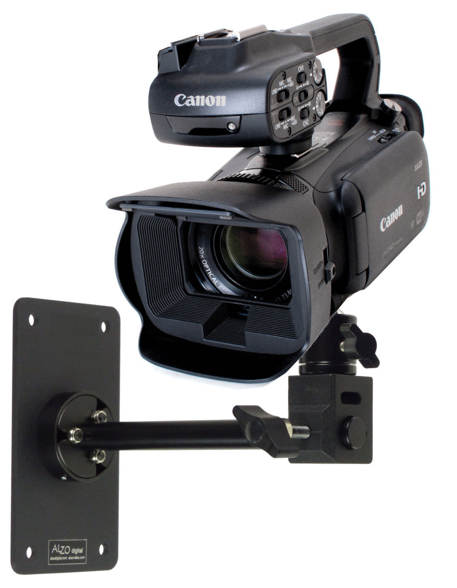 Video Camera Mounted Wall Camera Mount with Ball Head - ALZO Digital