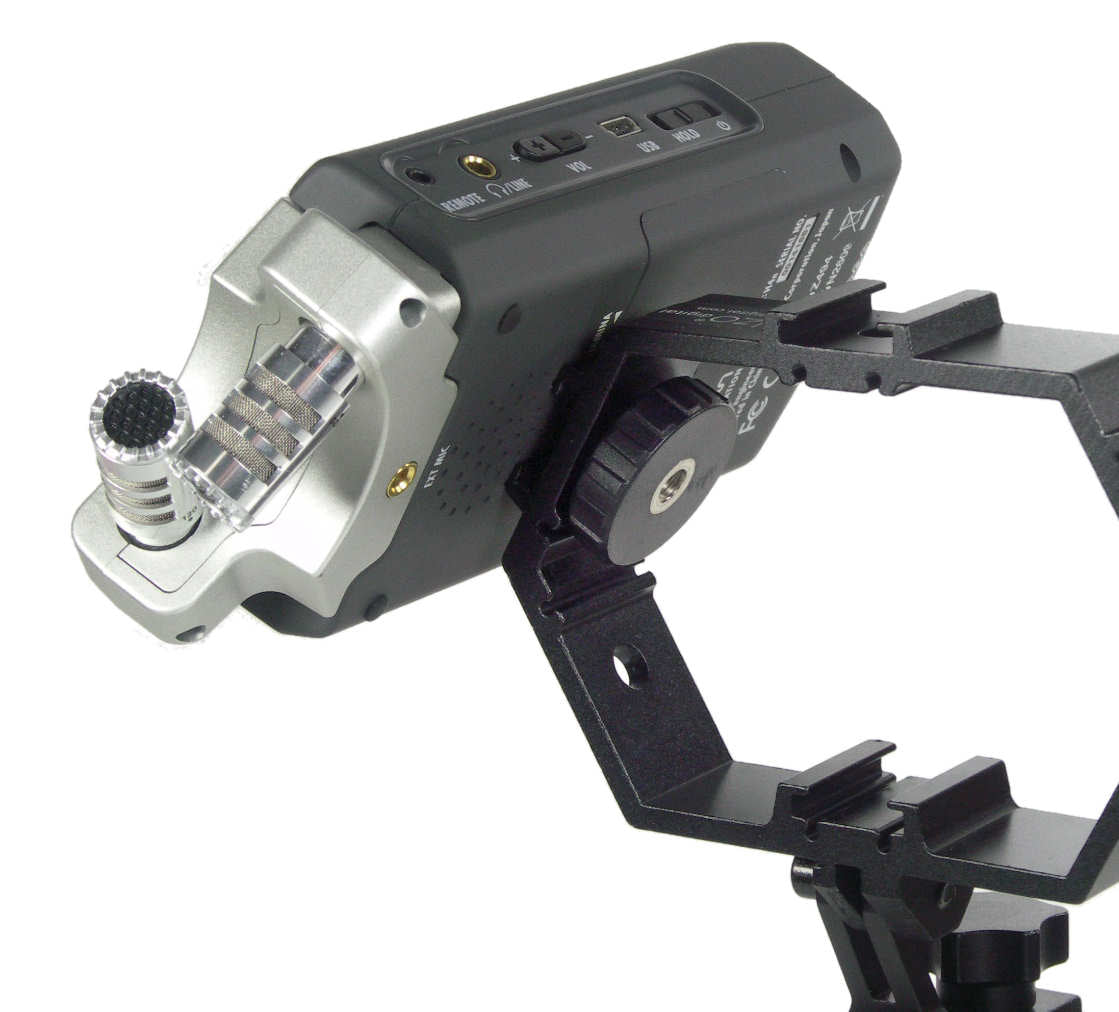 ALZO Multi-Mount® for Attaching Video Gear with audio recorder